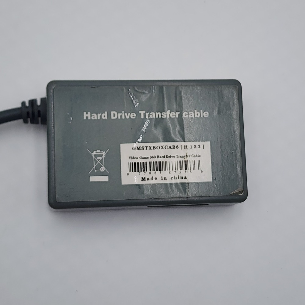 Hard Drive Transfer Cable Gray Video Game Xbox 360 Generic Untested